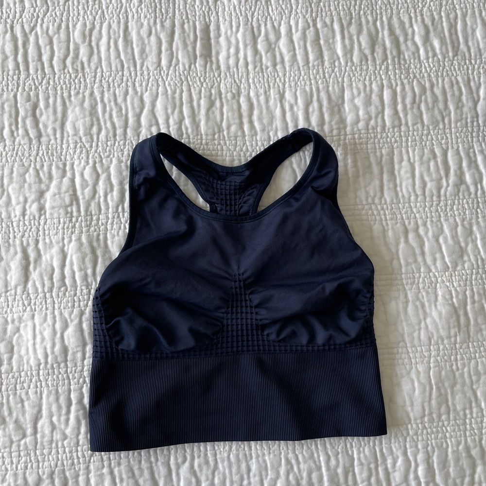Sweaty Betty Navy Crop Top Bra